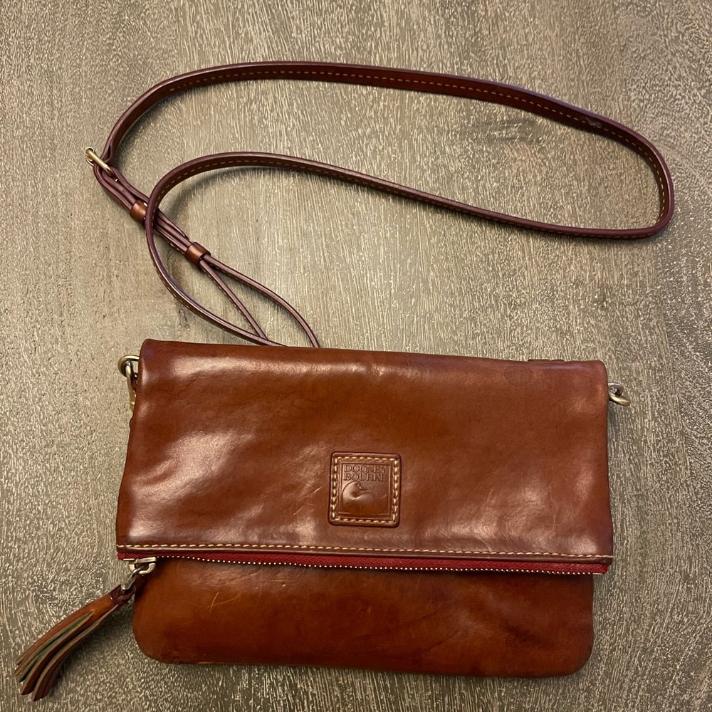 Dooney and Bourke Florentine fold over crossbody